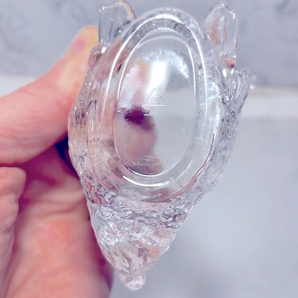 Miniature Glass Swan Vintage Crystal Signed Cambridge Glass Co Perfect Condition - Picture 7 of 8